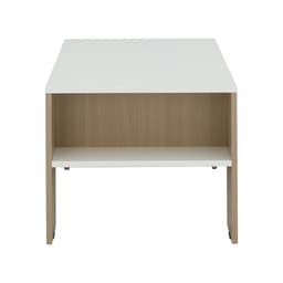 โต๊ะกลางพร้อมลิ้นชัก รุ่นมาเรีย ขนาด 100 ซม. - สีธรรมชาติ/ขาว