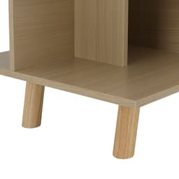 โต๊ะกลางท็อปเหลี่ยมพร้อมลิ้นชัก รุ่นมาเรีย ขนาด 100 ซม. - สีธรรมชาติ/ขาว