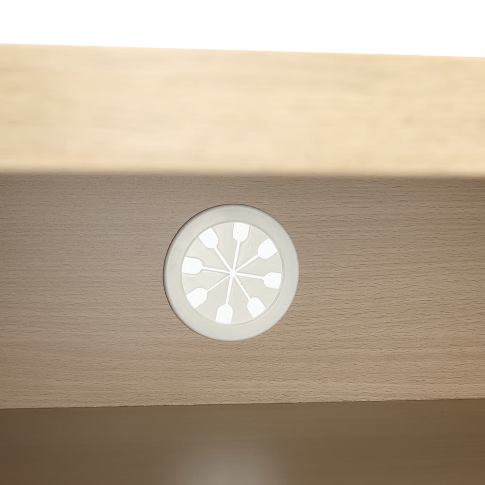 ตู้วางทีวี 2 บาน รุ่นมินิโอ ขนาด 120 ซม. - สีธรรมชาติ/ขาว