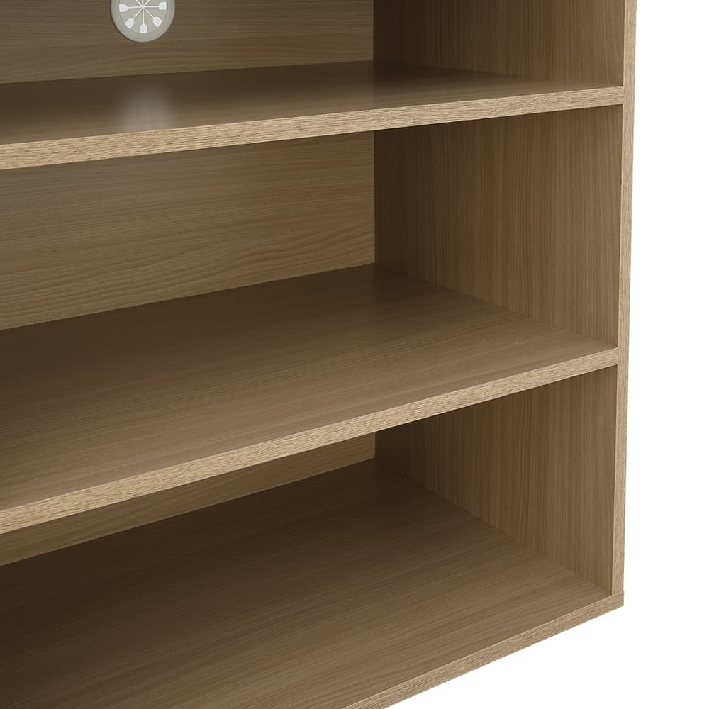 ตู้วางทีวี 2 บาน รุ่นมินิโอ ขนาด 120 ซม. - สีธรรมชาติ/ขาว