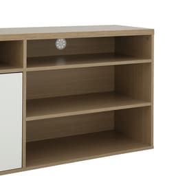 ตู้วางทีวี 2 บาน รุ่นมินิโอ ขนาด 150 ซม. - สีธรรมชาติ/ขาว