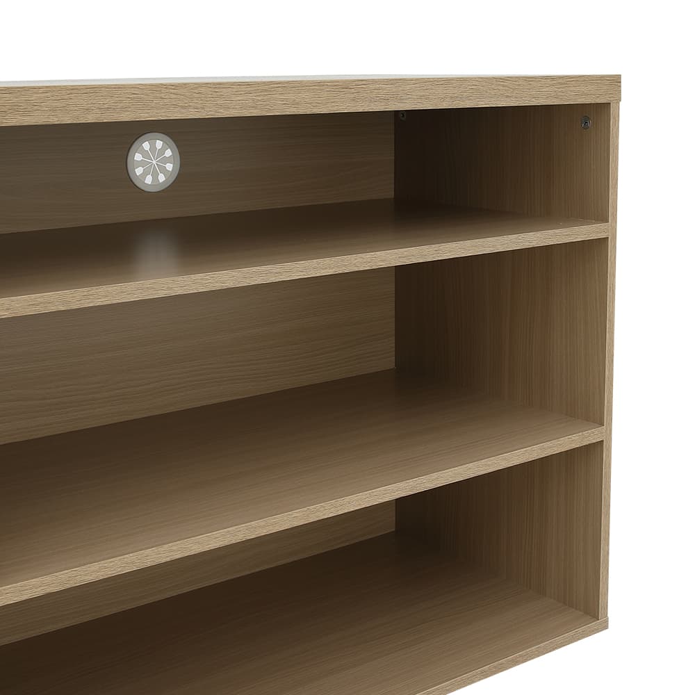 ตู้วางทีวี 2 บาน รุ่นมินิโอ ขนาด 150 ซม. - สีธรรมชาติ/ขาว