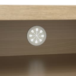 ตู้วางทีวี 2 บาน รุ่นมินิโอ ขนาด 150 ซม. - สีธรรมชาติ/ขาว