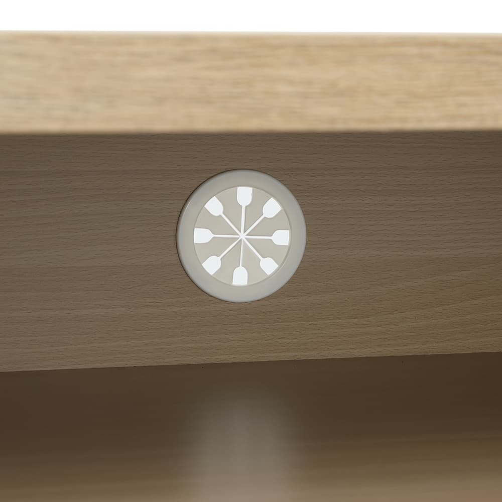 ตู้วางทีวี 2 บาน รุ่นมินิโอ ขนาด 150 ซม. - สีธรรมชาติ/ขาว