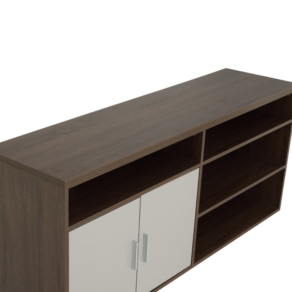 ตู้วางทีวี 2 บาน รุ่นมินิโอ ขนาด 150 ซม. - สีวอลนัท/เทา