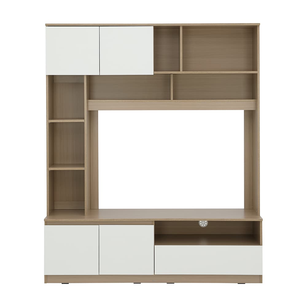 ชุดโฮมเอ็นเตอร์เทนเมนท์ รุ่นมินิโอ ขนาด 150 ซม. - สีธรรมชาติ/ขาว