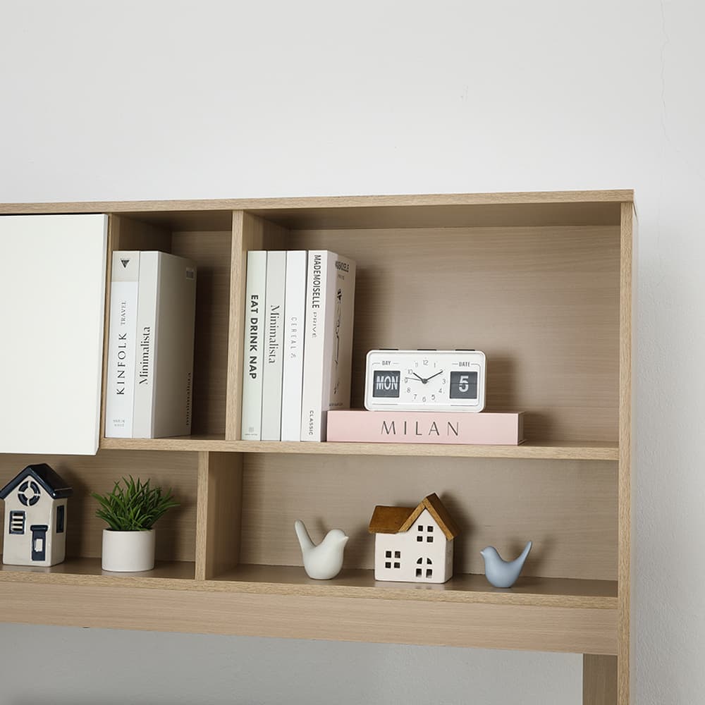 ชุดโฮมเอ็นเตอร์เทนเมนท์ รุ่นมินิโอ ขนาด 150 ซม. - สีธรรมชาติ/ขาว