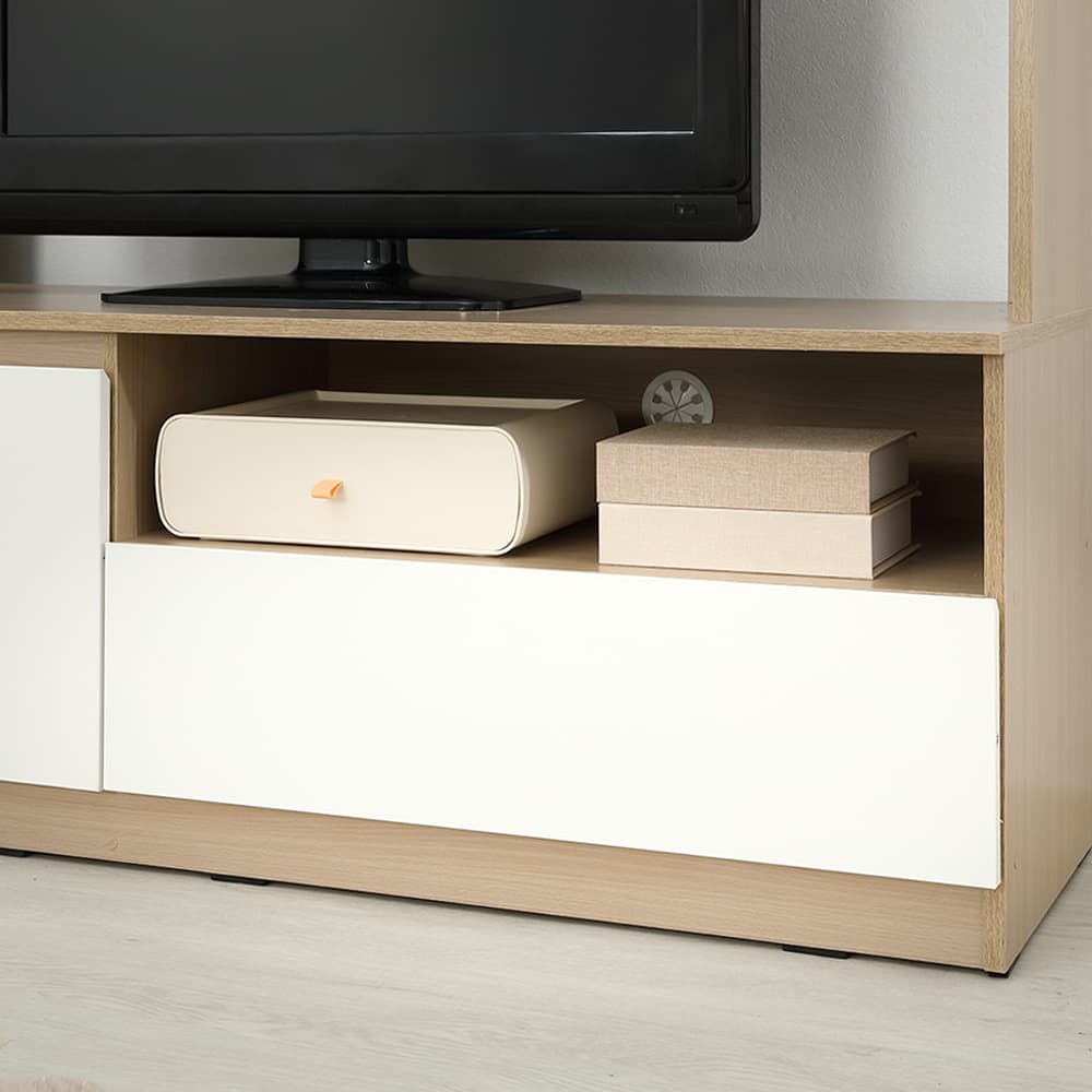 ชุดโฮมเอ็นเตอร์เทนเมนท์ รุ่นมินิโอ ขนาด 150 ซม. - สีธรรมชาติ/ขาว