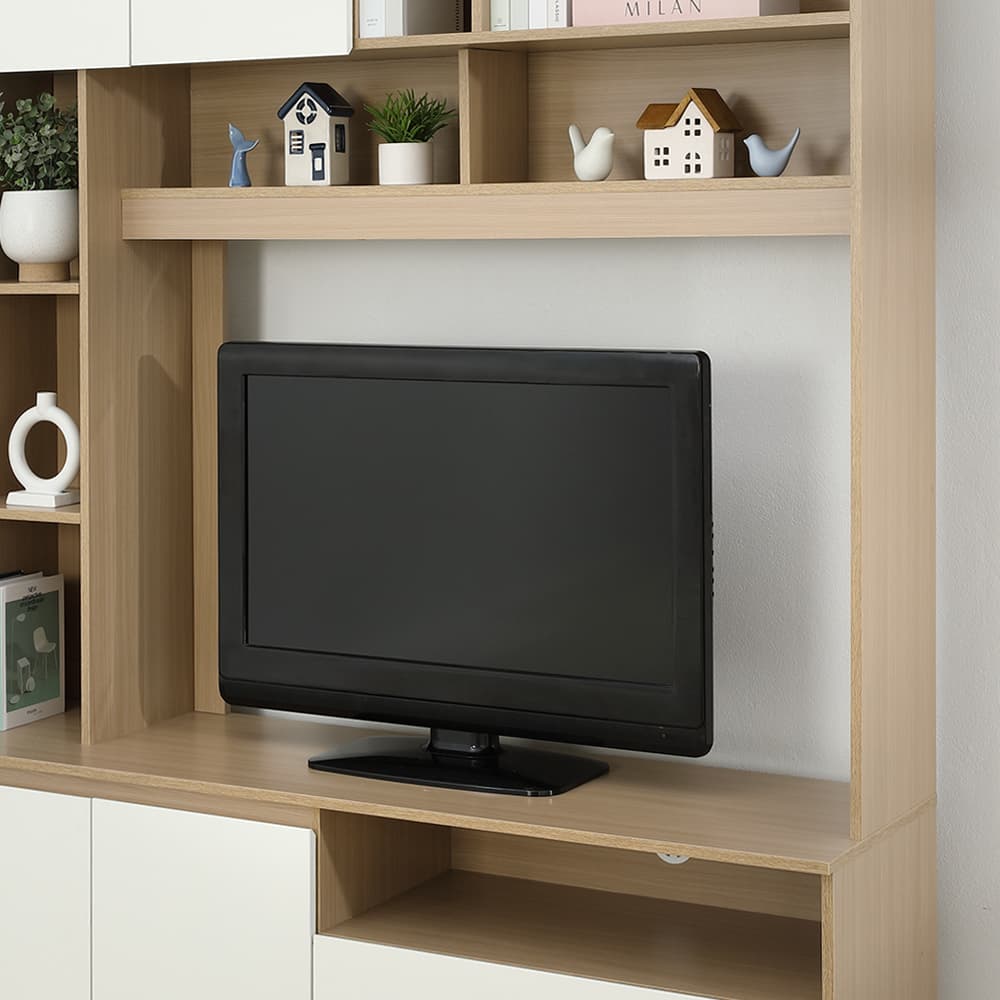 ชุดโฮมเอ็นเตอร์เทนเมนท์ รุ่นมินิโอ ขนาด 150 ซม. - สีธรรมชาติ/ขาว