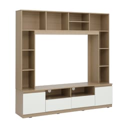 ชุดโฮมเอ็นเตอร์เทนเมนท์ รุ่นมินิโอ ขนาด 180 ซม. - สีธรรมชาติ/ขาว