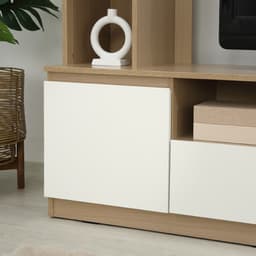 ชุดโฮมเอ็นเตอร์เทนเมนท์ รุ่นมินิโอ ขนาด 180 ซม. - สีธรรมชาติ/ขาว