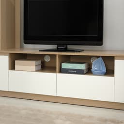 ชุดโฮมเอ็นเตอร์เทนเมนท์ รุ่นมินิโอ ขนาด 180 ซม. - สีธรรมชาติ/ขาว