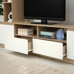 ชุดโฮมเอ็นเตอร์เทนเมนท์ รุ่นมินิโอ ขนาด 180 ซม. - สีธรรมชาติ/ขาว