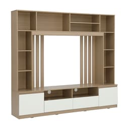 ชุดโฮมเอ็นเตอร์เทนเมนท์ รุ่นมินิโอ ขนาด 200 ซม. - สีธรรมชาติ/ขาว