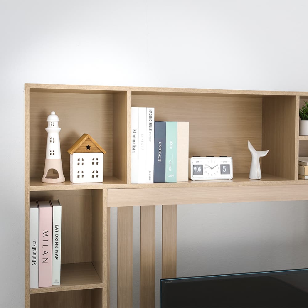 ชุดโฮมเอ็นเตอร์เทนเมนท์ รุ่นมินิโอ ขนาด 200 ซม. - สีธรรมชาติ/ขาว