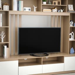 ชุดโฮมเอ็นเตอร์เทนเมนท์ รุ่นมินิโอ ขนาด 200 ซม. - สีธรรมชาติ/ขาว