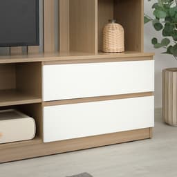 ชุดโฮมเอ็นเตอร์เทนเมนท์ รุ่นมินิโอ ขนาด 240 ซม. - สีธรรมชาติ/ขาว