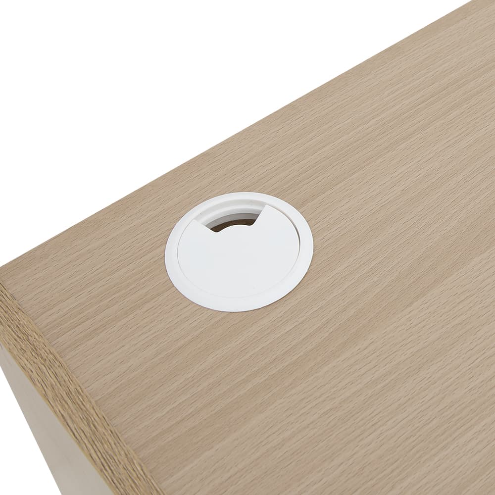 ตู้วางทีวี 2 ลิ้นชัก รุ่นมินิโอ ขนาด 150 ซม. - สีธรรมชาติ/ขาว