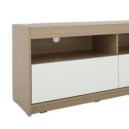 ตู้วางทีวี 2 ลิ้นชัก รุ่นมินิโอ ขนาด 150 ซม. - สีธรรมชาติ/ขาว