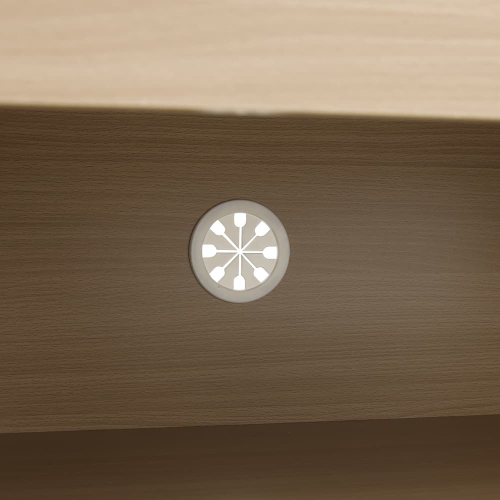 ตู้วางทีวี 2 ลิ้นชัก รุ่นมินิโอ ขนาด 150 ซม. - สีธรรมชาติ/ขาว