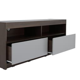 ตู้วางทีวี 2 ลิ้นชัก รุ่นมินิโอ ขนาด 150 ซม. - สีวอลนัท/เทา