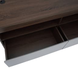 ตู้วางทีวี 2 ลิ้นชัก รุ่นมินิโอ ขนาด 150 ซม. - สีวอลนัท/เทา