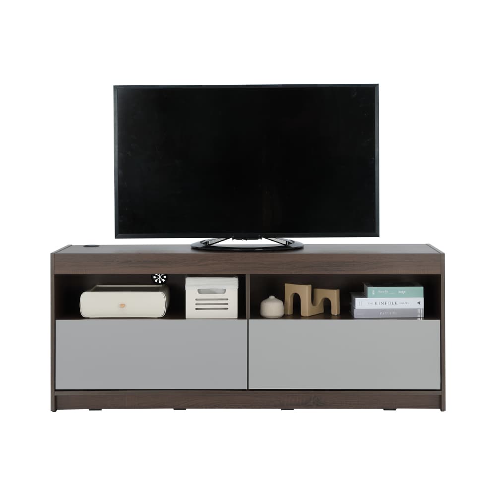 ตู้วางทีวี 2 ลิ้นชัก รุ่นมินิโอ ขนาด 150 ซม. - สีวอลนัท/เทา