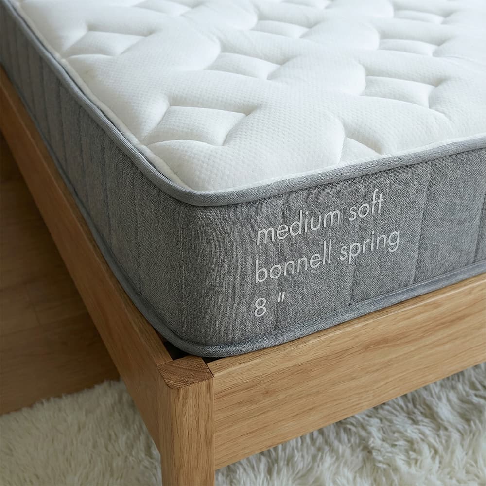 ที่นอน รุ่นรีแล็กเซอร์ ขนาด 6 ฟุต หนา 8 นิ้ว พร้อมหมอน 2 ใบ - สีขาว/เทา