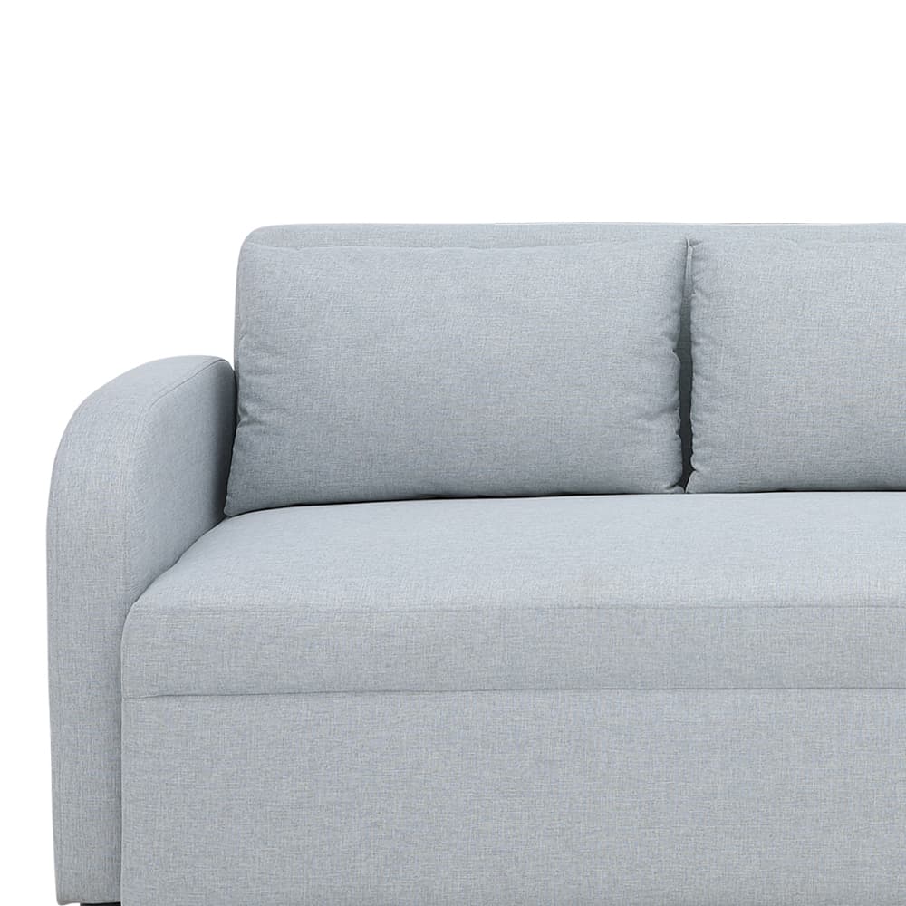 โซฟาผ้า 3 ที่นั่ง รุ่นเลย์ลา - สีเทาอ่อน