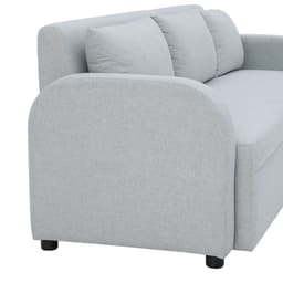 โซฟาผ้า 3 ที่นั่ง รุ่นเลย์ลา - สีเทาอ่อน