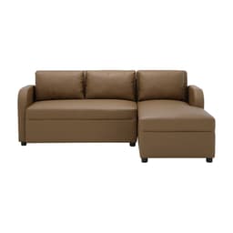 โซฟา PVC L-shape ด้านซ้าย รุ่นเลย์ลา - สีน้ำตาล