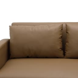 โซฟา PVC L-shape ด้านซ้าย รุ่นเลย์ลา - สีน้ำตาล