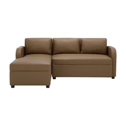 โซฟา PVC L-shape ด้านขวา รุ่นเลย์ลา - สีน้ำตาล