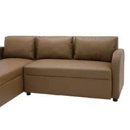 โซฟา PVC L-shape ด้านขวา รุ่นเลย์ลา - สีน้ำตาล