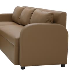 โซฟา PVC L-shape ด้านขวา รุ่นเลย์ลา - สีน้ำตาล