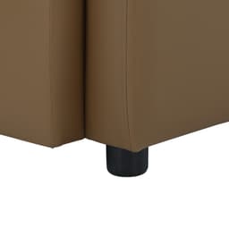 โซฟา PVC L-shape ด้านขวา รุ่นเลย์ลา - สีน้ำตาล