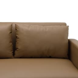 โซฟา PVC L-shape ด้านขวา รุ่นเลย์ลา - สีน้ำตาล