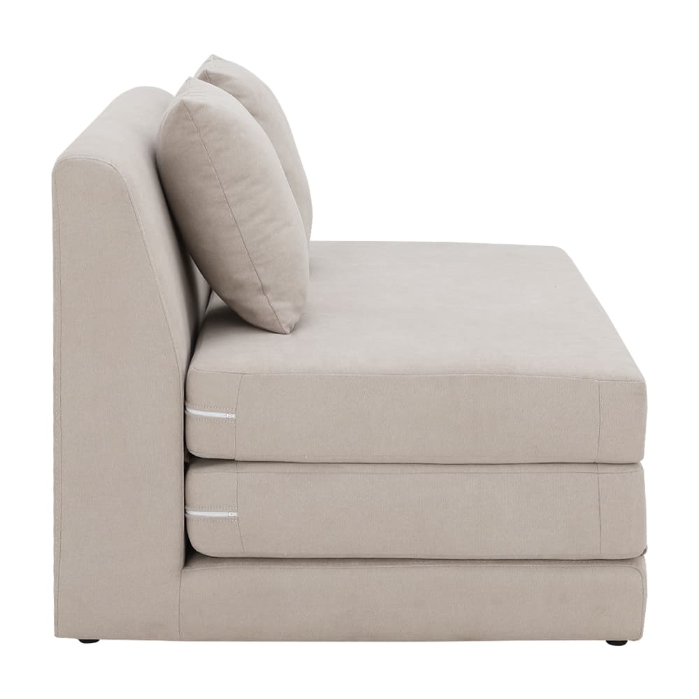 โซฟาผ้าปรับนอน รุ่นจินนี่ - สีครีม