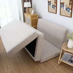 โซฟาผ้าปรับนอน รุ่นจินนี่ - สีครีม