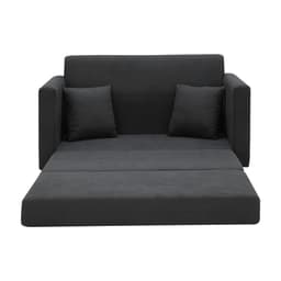 โซฟาผ้าปรับนอน มีที่วางแขน รุ่นจินนี่ - สีเทาเข้ม