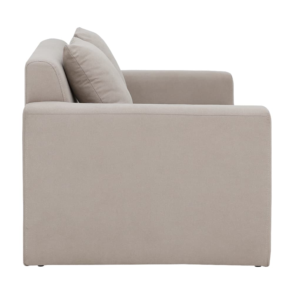 โซฟาผ้าปรับนอน มีที่วางแขน รุ่นจินนี่ - สีครีม