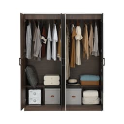 ชุดห้องนอน รุ่นแมกโนเลีย ขนาด 6 ฟุต (เตียง, ตู้เสื้อผ้า 4 บาน, โต๊ะเครื่องแป้ง, ที่นอน, หมอน 2 ใบ) - สีวอลนัท/หินอ่อนดำ