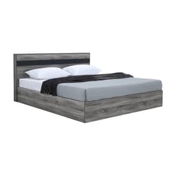 ชุดห้องนอน รุ่นมินิโอ ขนาด 5 ฟุต (เตียง, ตู้เสื้อผ้า 3 บาน, โต๊ะเครื่องแป้งพร้อมสตูล, ที่นอน, หมอน 2 ใบ) - สีเทา