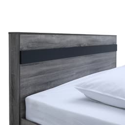 ชุดห้องนอน รุ่นมินิโอ ขนาด 5 ฟุต (เตียง, ตู้เสื้อผ้า 3 บาน, โต๊ะเครื่องแป้งพร้อมสตูล, ที่นอน, หมอน 2 ใบ) - สีเทา