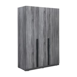 ชุดห้องนอน รุ่นมินิโอ ขนาด 5 ฟุต (เตียง, ตู้เสื้อผ้า 3 บาน, โต๊ะเครื่องแป้งพร้อมสตูล, ที่นอน, หมอน 2 ใบ) - สีเทา