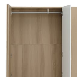 ชุดห้องนอน รุ่นจัสมิน ขนาด 5 ฟุต (เตียง, ตู้เสื้อผ้า 3 บาน, โต๊ะเครื่องแป้ง) - สีธรรมชาติ/ขาว