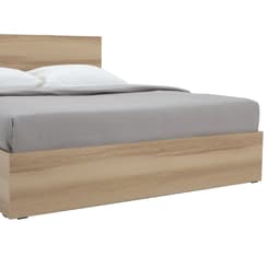 ชุดห้องนอน รุ่นจัสมิน ขนาด 6 ฟุต (เตียง, ตู้เสื้อผ้า 3 บาน, โต๊ะเครื่องแป้ง) - สีธรรมชาติ/ขาว