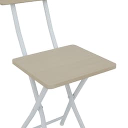 เก้าอี้พับ รุ่นเฟล็กซ์ซี่ - สีขาว/ธรรมชาติ