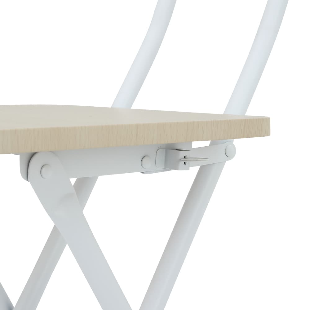 เก้าอี้พับ รุ่นเฟล็กซ์ซี่ - สีขาว/ธรรมชาติ