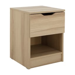 ตู้ข้างเตียง 1 ลิ้นชัก รุ่นลูม่า - สีธรรมชาติ
